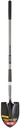 Truper Tru Pro Steel 8.75 in. W x 58" in. L Round Point Shovel Steel