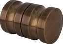 CRL Antique Brass Euro Style Back-to-Back Shower Door Knob
