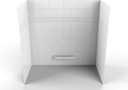 SW-60-BA-3 Gilbert Shower Walls, White