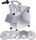 CMI Commercial Multifunctional Automatic Vegetable Cutter and Food Processor,Potato Onion Slicer,Electric Fruit and Cheese Grating Machine,Slicer Vegetable Cutter with 5-Blades 550W/110V