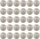 ZCZQC 30PCS Pipe Round Plastic Plugs 25mm Plastic Plugs Furniture Pipe Caps End Caps Tubular Inserts Chair Leg Slide Protectors for Table and Chair Legs Bar Stools Patio Accessories White