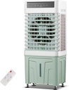 Commercial Evaporative Air Cooler Fan, Swamp Cooler with 3-Speed, Portable Air Coolers with 120°Oscillation, 42L Large Water Tank, 4 Ice Box for Large Rooms, Factory, Outdoor Use(Gray)