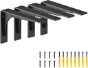 10 inch x 6 inch Shelf Support Bracket Heavy Duty, L Shelf Brackets ,max Load 300lbs, , Metal Brackets for Shelves, Counter top Bracket ,Corner Brace,Pack of 4. (10 "x 6 " Supporting Bar)
