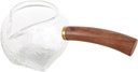 Elegant Glass Tea Fair Cup with Wooden Handle Heat-resistant Tea Dispenser for Home and Office Ergonomic Design for Comfortable Pouring and Easy Cleaning for Serving and Sake