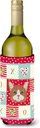 Caroline's Treasures CK5132LITERK Manx Cat Love Wine Bottle Hugger, Red Bottle Cooler Sleeve Hugger Machine Washable Collapsible Insulator Beverage Insulated Holder