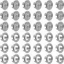 36 PCS Sink Overflow Ring,Bathroom Sink Overflow Trim Ring, Basin Sink Round Hole,Round Basin Trim Drain Cap Cover Suitable for Home, Sink, Bathroom, Kitchen