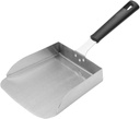 Stainless Steel Food Scoop Shovel for Popcorn French Fries and More Kitchen Griddle Scoop for Home Restaurant and Catering Use