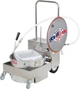 MirOil BD 707 Electric Oil Filter Machine & Discard Trolley, Portable Oil Filter Machine for 75lb Fryer Grease, Filtration System for Deep Fryers for Restaurants, Food Service, Food Trucks & Caterings