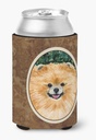 Caroline's Treasures SS8725CC Pomeranian Can or Bottle Hugger Cooler Washable Drink Sleeve Collapsible Beverage Insulated Holder, Can Hugger, Multicolor