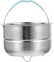Cabilock Stainless Steel Steamer Basket for Rice Cooker Food-grade Material Easy to Handle for Dumplings and Vegetables Steaming Rack for Healthy Cooking