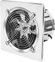 Ventilation Fan 6''7''8'' Booster Fan Extractor Exhaust Fan Ventilation Pipe Fan for Bathroom Toilet Kitchen Wall Window Stainless Steel Ventilation Fan Ventilating Fan(7inch)