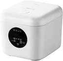 BEAR 2L Portable Rice Cooker, Travel Rice Cooker Small for 2-3 People, Personal Rice Cooker, Food Steamer, Multi-cooker for Brown Rice, White Rice, Soup, Porridge, Yogurt-White
