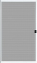 K.D. Heavy Duty Galv.Steel Sliding Patio Screen Door Kit - 1-7/8" Frame Mosquito Proof for Patio Backyard Kitchen and Bedroom (White, 36''x96'')