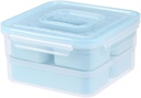 Ciieeo 6pcs Leak Food Storage Containers Airtight Lids Plastic Lunch Boxes for Kitchen Organization Includes Soup Cup and Portable Storage Box