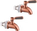 2 Pack Stainless Steel Replacement Spigot for Beverage Dispenser,Metal spout for Beverage Dispenser Carafe,Water Dispenser Replacement Faucet