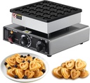 Commercial 25PCS Mini Pancake Maker,900W Mini Dutch Pancake Maker 1.57 Inches Electric Muffin Waffle Maker Machine Dutch Poffertjes Grill For Restaurant Snack Dessert