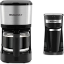 Bundle of Elite Gourmet EHC9420 Automatic Brew & Drip Coffee Maker + Elite Gourmet EHC113 Personal Single-Serve Compact Coffee Maker Brewer Includes 14Oz. Stainless Steel Thermal Travel Mug, Black