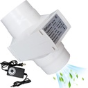 12V 3 Inch Inline Duct Fan 14W Vent Blower Low Noise Air Diffuser Air Ventilation Fan for Bathrooms Kitchens Attics (Color : Adjustable Speed, Size : 14w)