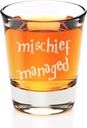 Mischief Managed Engraved Fluted Shot Glass