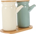 Ceramic Spice Jar Sugar Jar Sauce Dispenser Bottle Soy Sauce Dispenser