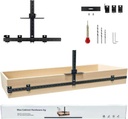 44" Max Cabinet Hardware Jig, with 16" Cabinet Handle Jig and Auto Center Punch, Aluminum Alloy Cabinet Handle Template Drill Guide, Cabinet Pull Jig for Handles/Knobs/Pulls, Drawer/Door