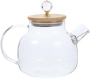 Borosilicate Glass Water Pitcher with Lid Capacity Transparent Kettle for Cold Hot Drinks for Iced Tea Juice and Homemade Beverages Office