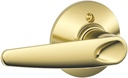 SCHLAGE Lever Non-Turning Lock, Bright Brass (F170 JAZ 605)