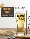 Onebttl Papaw Gifts for Fathers Day, Christmas, 15oz Beer Pint Glass Papaw Gift for Grandpa from Granddaughter Grandson