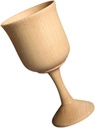 Wooden Wine Goblet for Home Party Use Safe Food-grade Beech Wood Stylish Drinking Cup for Cocktails Red for Picnics and Banquets
