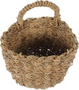 Cabilock Woven Hanging Storage Basket Sturdy Wall Organizer for Kitchen Door and Home Decor Rustic Boho Design for Multi-purpose Use Decorative Craft Basket