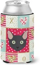 Caroline's Treasures CK5131CC Mandalay Cat Love Can or Bottle Hugger, Red Cooler Washable Drink Sleeve Collapsible Beverage Insulated Holder, Can Hugger, Multicolor