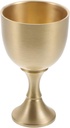 VOSAREA Vintage Brass Goblet for Temple Worship Elegant High-grade Spirits Cup Retro Wine Offering Vessel for Sacrificing Supply and Ceremonies