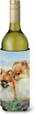 Caroline's Treasures 7262LITERK Pomeranian Wine Bottle Hugger Bottle Cooler Sleeve Hugger Machine Washable Collapsible Insulator Beverage Insulated Holder