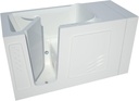 MT3060WILWH Retrofit 30 by 60 by 38-Inch Hydrotherapy Walk In Bathtub Spa Left Side Door, White