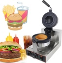 Commercial Burger Maker,1300W Single Head/double Head Non Stick Panini Press Hamburger Machine,Non Stick Waffle Maker Iron Maker,Controllable Range 50-300°C,For Kitchen