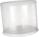 VOSAREA Transparent Cake Box Double Layer Plastic Packaging for Desserts for Home Bakery Use Material for Parties and Special Occasions
