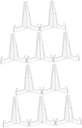 ABOOFAN 10pcs Acrylic Show Racks Plate Holder Display Stand Jewelry Dish for Craft Shows Kitchen and Home Decor