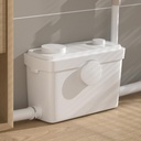 Macerating Pump for Basement Upflush, 750W, 9600 L/h Flow, 36 ft/11 m Head, Macerator Sewerage Sump Pump with 3 Water Inlets for Toilet, Basement, Sink, Shower, Bathtub Waste Water Disposal