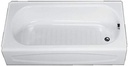 American Standard 255.21202 New Salem Integral Apron Bathing Pool, 5-Feet by 30-Inch, White