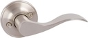 Delaney Hardware Bennett Dummy Door Handle, Fits Door 1-3/8 to 1-3/4 in. Thick, Satin Nickel – Reversible Left-Handed Decorative Door Lever – Easy to Install Pull with No Latch
