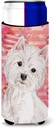 Caroline's Treasures Westie Love Decorative Can Hugger, Multicolor, Slim
