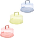 3pcs Portable Cake Boxes with Handle Food Storage Containers for Fruits Vegetables Sealing Design to Prevent Leakage for Bakeries Parties and Home Use