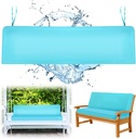 59x18 Inch Patio Bench Cushion Covers Outdoor Waterproof UV Protection Loveseat Swing Replacement Cover with Tie Zipper Adjustable Strap Garden Seat Sofa Furniture Cushion Cover