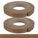 JMIATRY Walnut Edge Banding 3/4 inch X 100ft Walnut Wood Veneer Roll Walnuts Wood Edge Trim Self Adhesive Wood Veneer Tapes 3/4 Inch Wide for Cabinet Furniture Plywood Laminate (2PCS, 50 FT Per Roll)