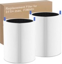 2 Pack 311i+ Max Replacement Filter Compatible with Blueair Blue Pure 311i+ Max Air Purifier, H13 True HEPA with Activated Carbon Air Filter, Compare to part #F3MAX+