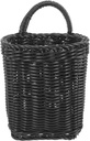 Cabilock Wall Hanging Woven Basket Organizer for Kitchen and Bathroom Decorative Imitation Rattan Storage Handle for Plants Fruits and Vegetables Elegant Wall Decor