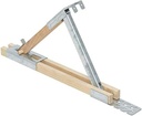 Guardian Fall Protection 2510 Adjustable Wood/Steel Roof Bracket, 12-Inch