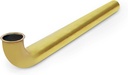 Highcraft 1-1/2” x 18” Waste Arm Direct Connect Brass Waste Bend 17-Gauge for Bathroom Sink, Kitchen Sink, Utility Sink Tubular Drain Applications