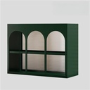 Vintage Coffee Pod Storage, Mug Holder, Desktop Coffee Station Organizer Shelf, Countertop Coffee Bar Accessories Rack, Coffee Organizer Display Stand for Kitchen or Office(Green)