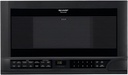 Sharp R1210TY 1-1/2-Cubic-Foot 1100-Watt Over-the-Counter Microwave, Black